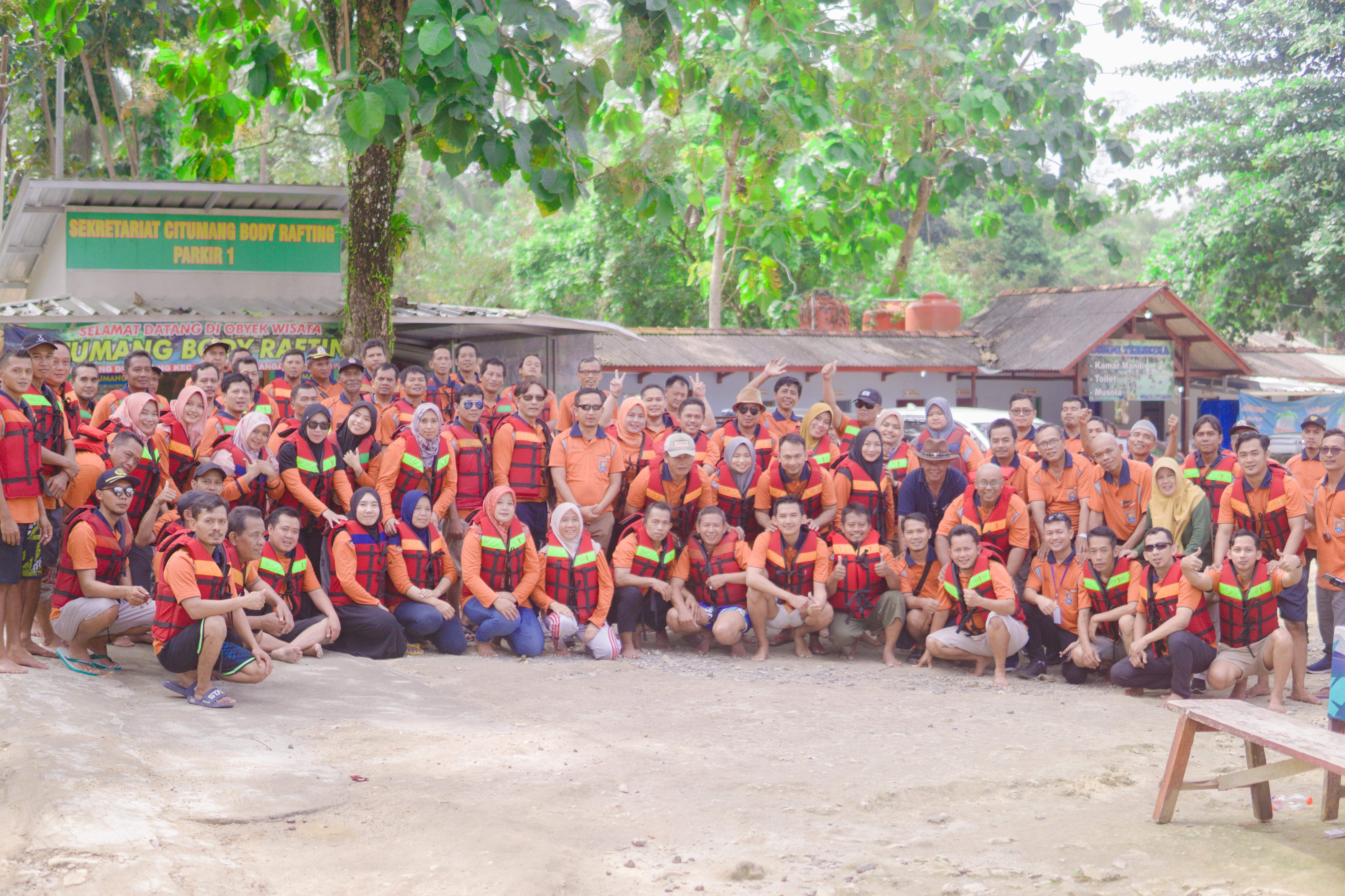 Outbound Aparatur Pemerintah Desa dan BPD se-Kecamatan Gandrungmangu 